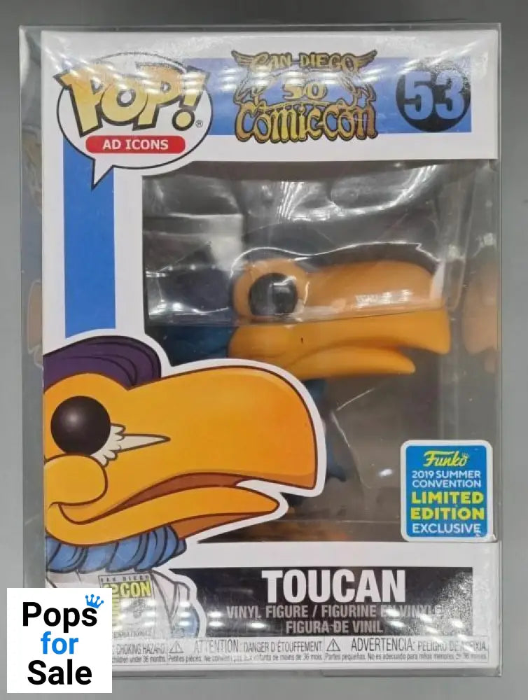 #53 Toucan - Pop Ad Icons - 2019 SDCC Exclusive Funko POP