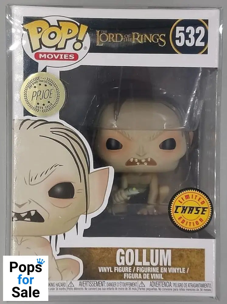 532 Gollum (w/ Fish) - Chase - Lord the Rings Funko POP - Box Damaged