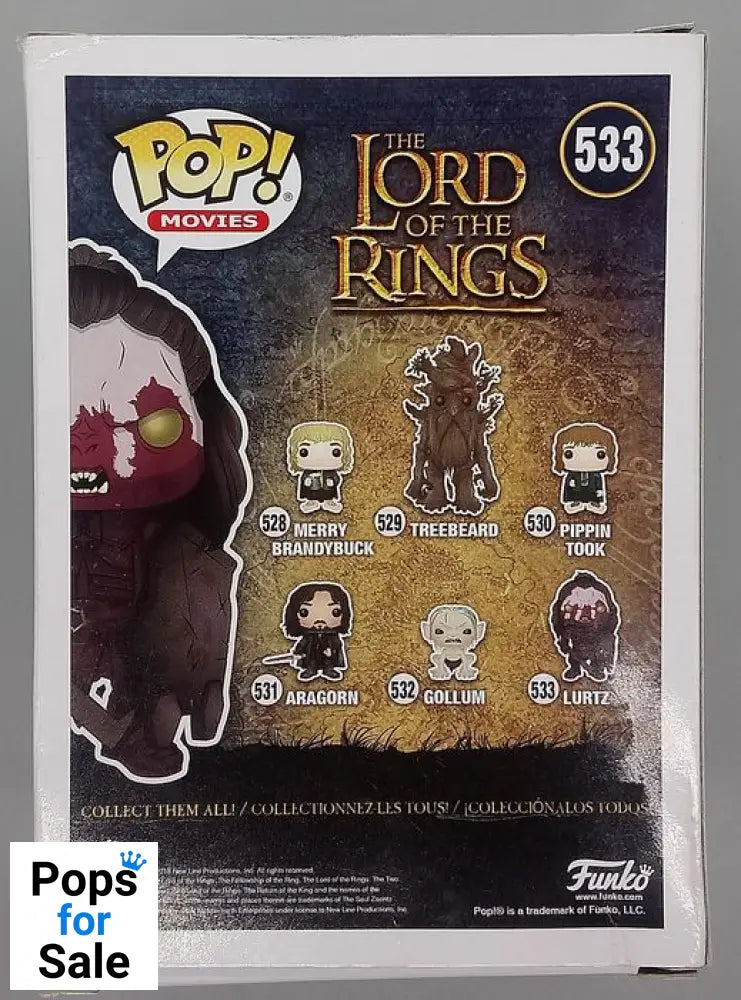 533 Lurtz - Lord of the Rings - Box Damaged Funko POP