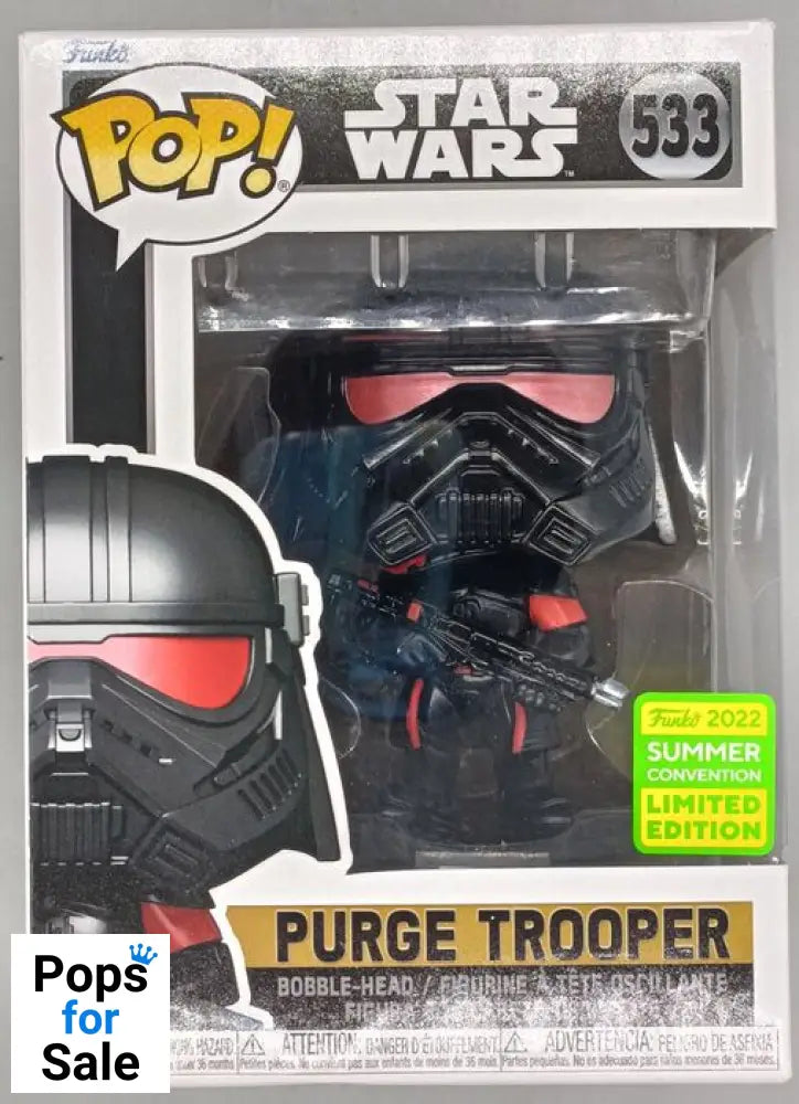 #533 Purge Trooper - Star Wars - 2022 Con - Box Damaged Funko POP