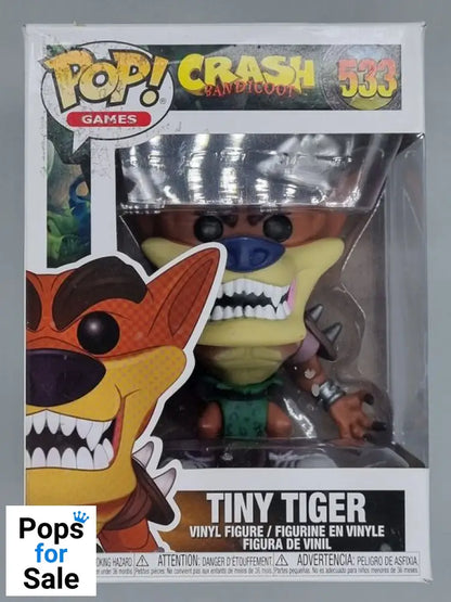 #533 Tiny Tiger - Crash Bandicoot - Box Damaged Funko POP