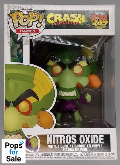 #534 Nitros Oxide - Crash Bandicoot - Box Damaged Funko POP