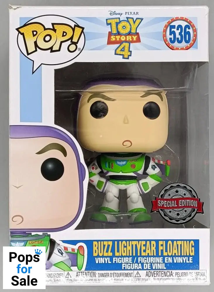 536 Buzz Lightyear Floating - Disney Toy Story 4 Funko POP - Box Damaged