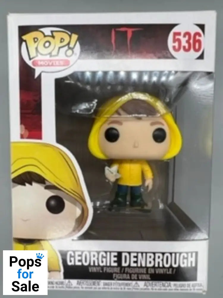 536 Georgie Denbrough - Horror - IT - Funko POP - Box Damaged