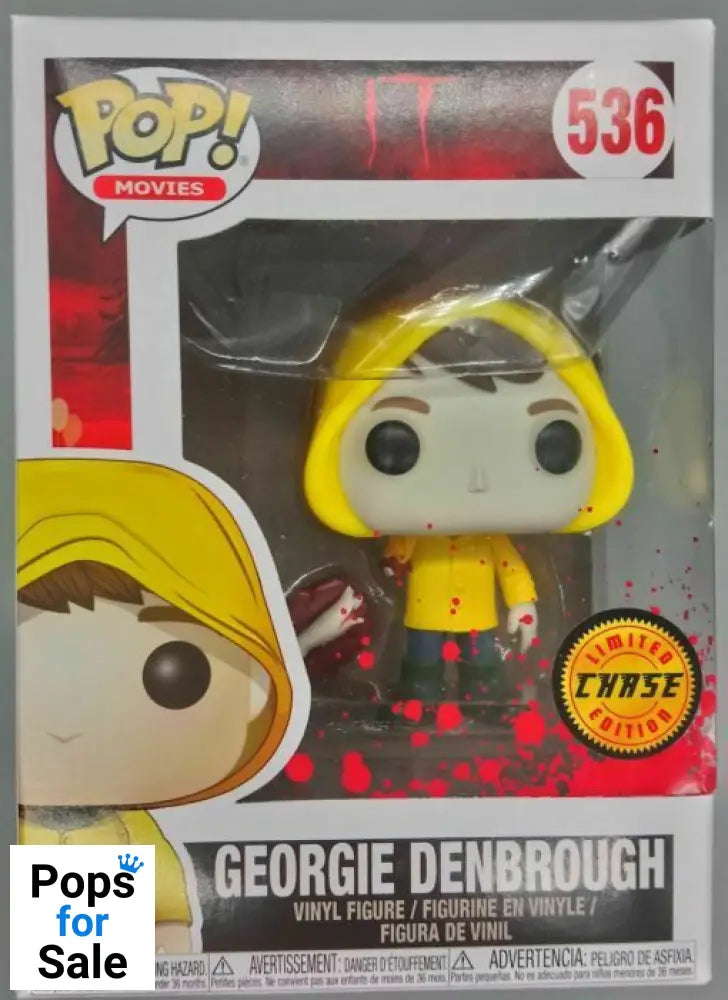 #536 Georgie Denbrough (No Arm) Chase Edition - Horror - IT Funko POP