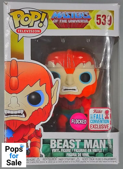 #539 Beast Man - Flocked - Masters Of The Univers Box Damaged Funko POP