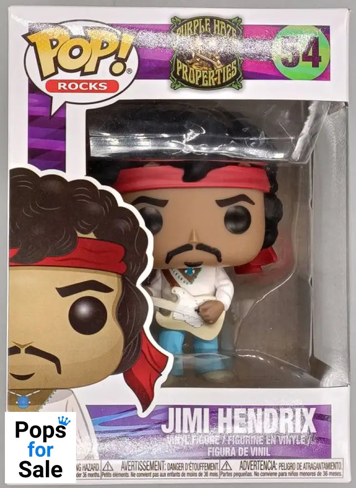 54 Jimi Hendrix (Woodstock) Funko POP - Box Damaged
