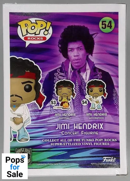 54 Jimi Hendrix (Woodstock) Funko POP - Box Damaged