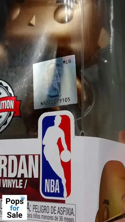 54 Michael Jordan (Slam Dunk- Bronze) NBA Chicago Funko POP - Box Damaged
