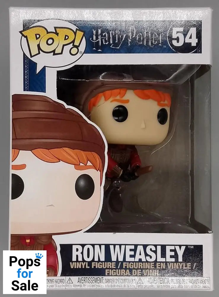 54 Ron Weasley (Broom) - Harry Potter - Box Damaged Funko POP