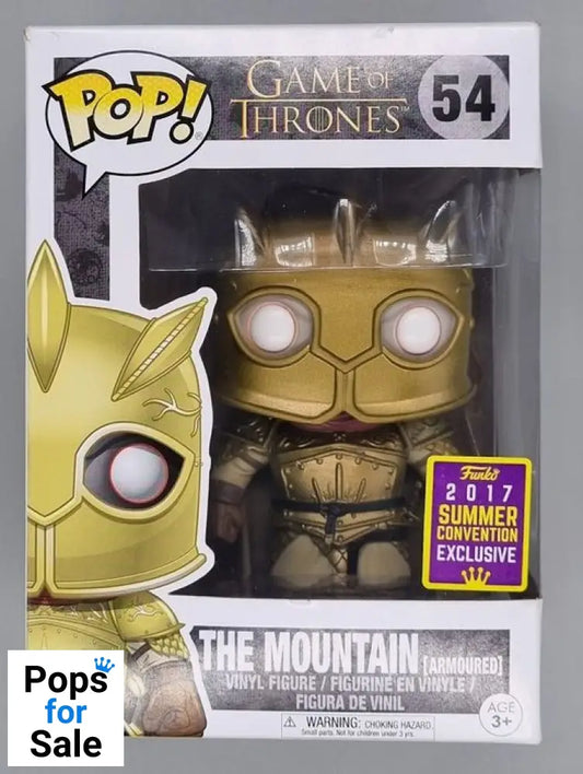 #54 The Mountain (Armored) Game of Thrones 2017 Con - Box Damaged Funko POP