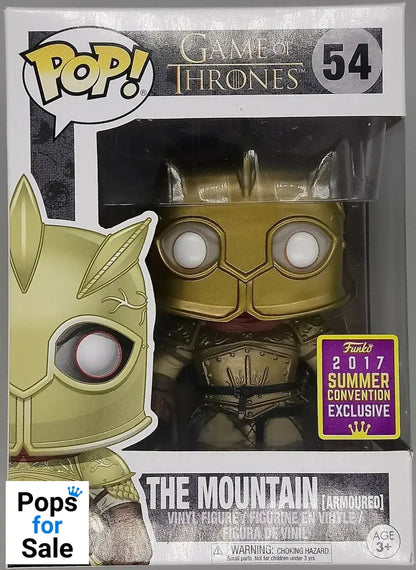 #54 The Mountain (Armored) Game of Thrones - 2017 Con Funko POP