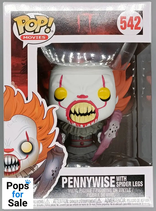 #542 Pennywise (with Spider Legs) - Horror - IT - Brand New Funko POP in Protector