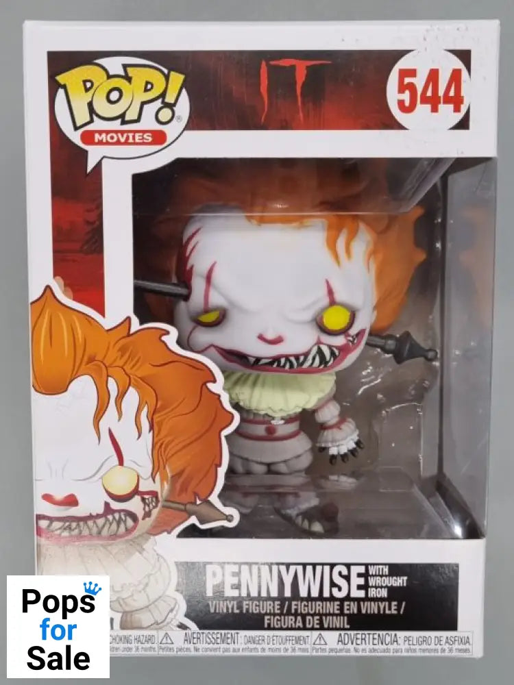 #544 Pennywise (with Wrought Iron) - Horror - IT Funko POP