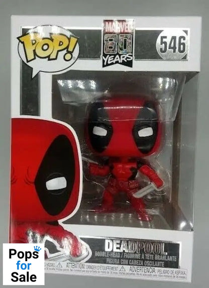 546 Deadpool (First Appearance) Marvel 80 Years Funko POP - Box Damaged