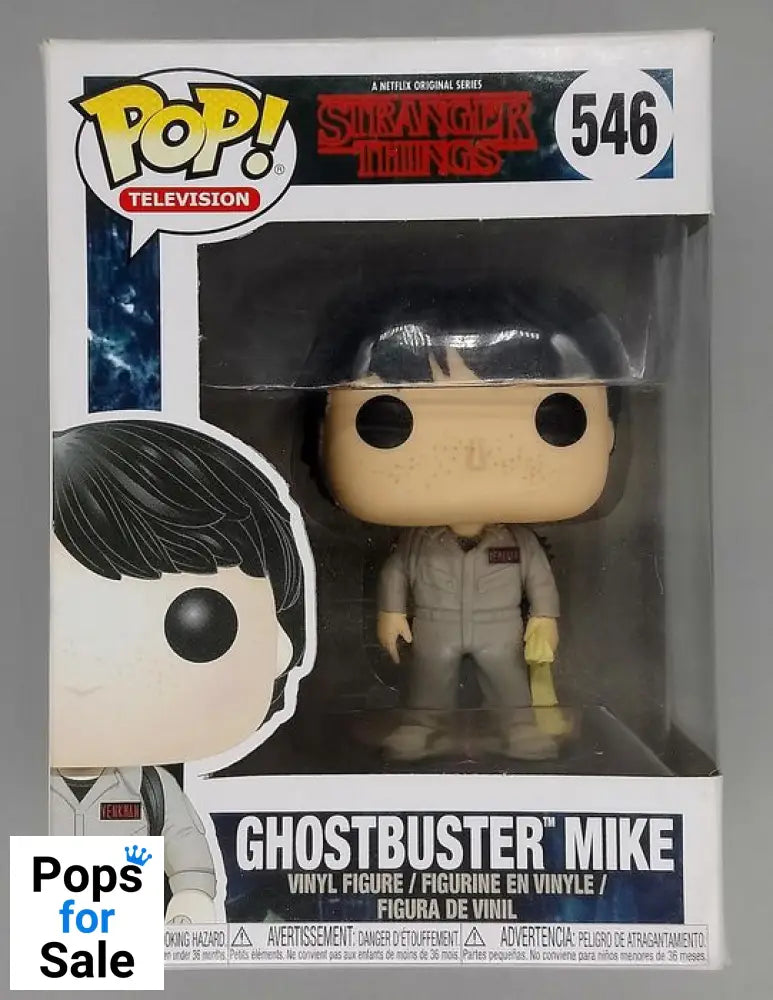 #546 Ghostbuster Mike - Stranger Things - Box Damaged Funko POP