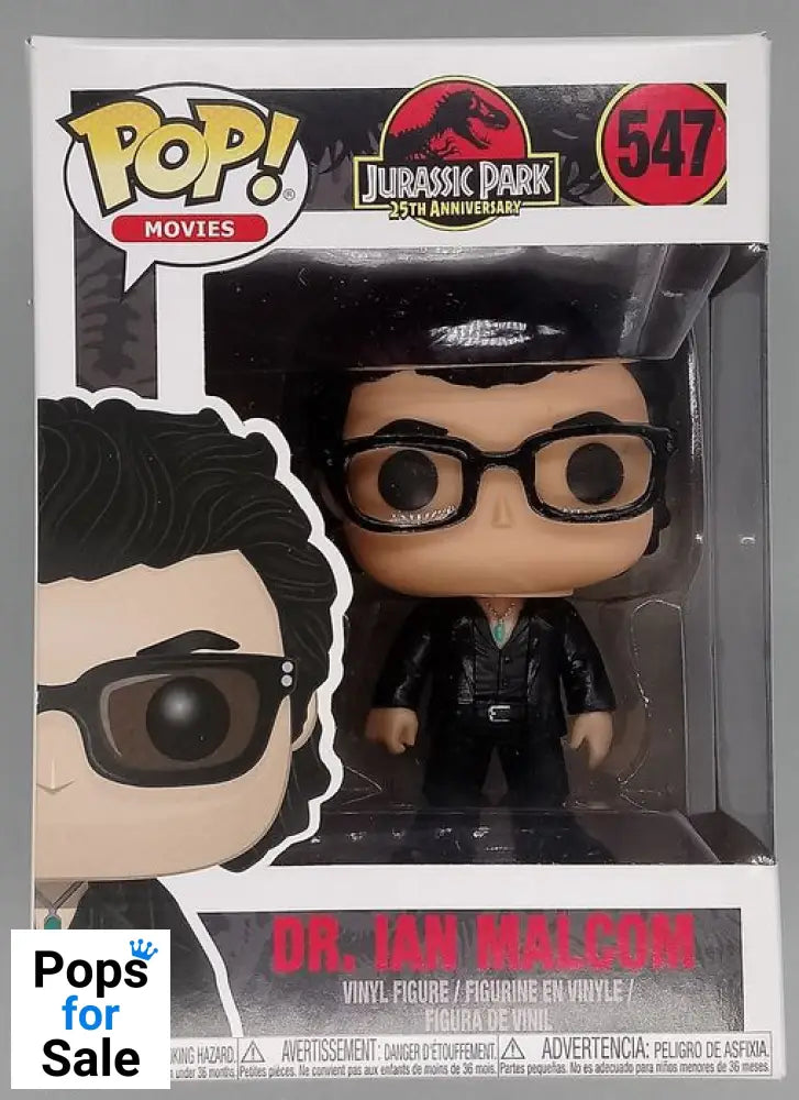 #547 Dr. Ian Malcolm - Jurassic Park 25th Anniversary Funko POP