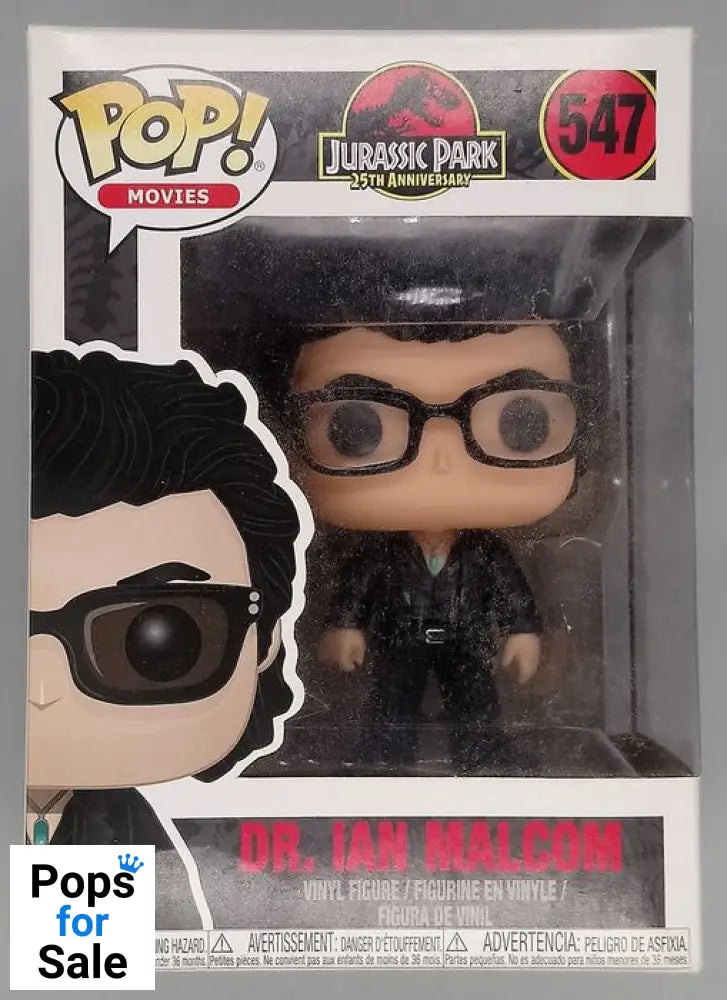 547 Dr. Ian Malcolm - Jurassic Park - Box Damaged Funko POP