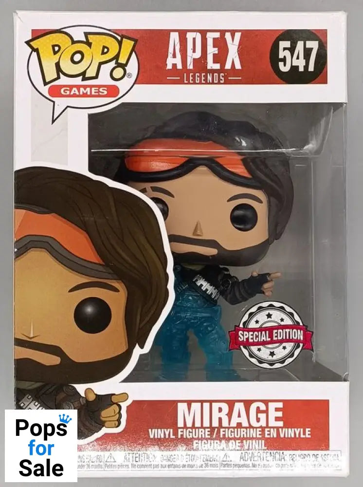 547 Mirage (Decoy) - Translucent Apex Legends - Box Damaged Funko POP