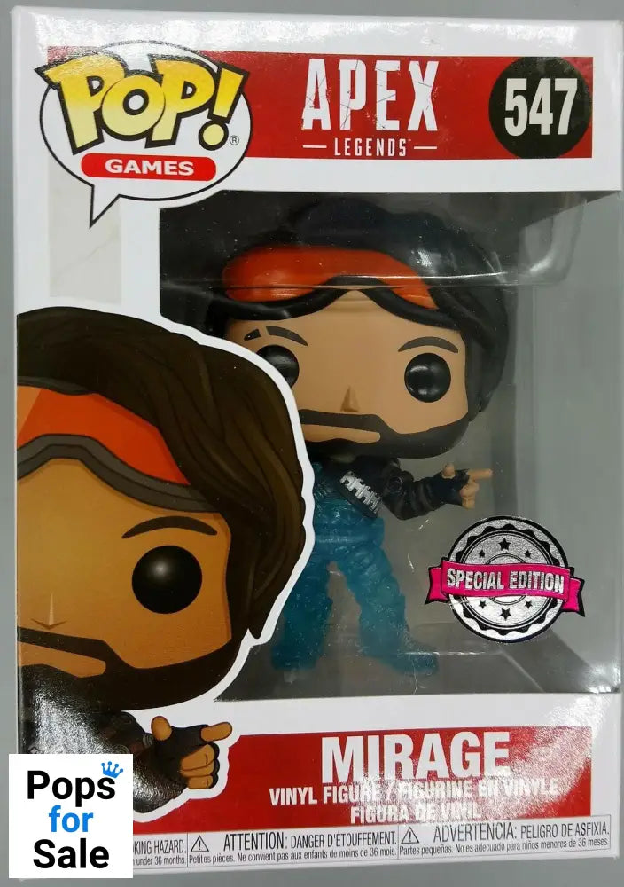 547 Mirage (Decoy) - Translucent Apex Legends Funko POP