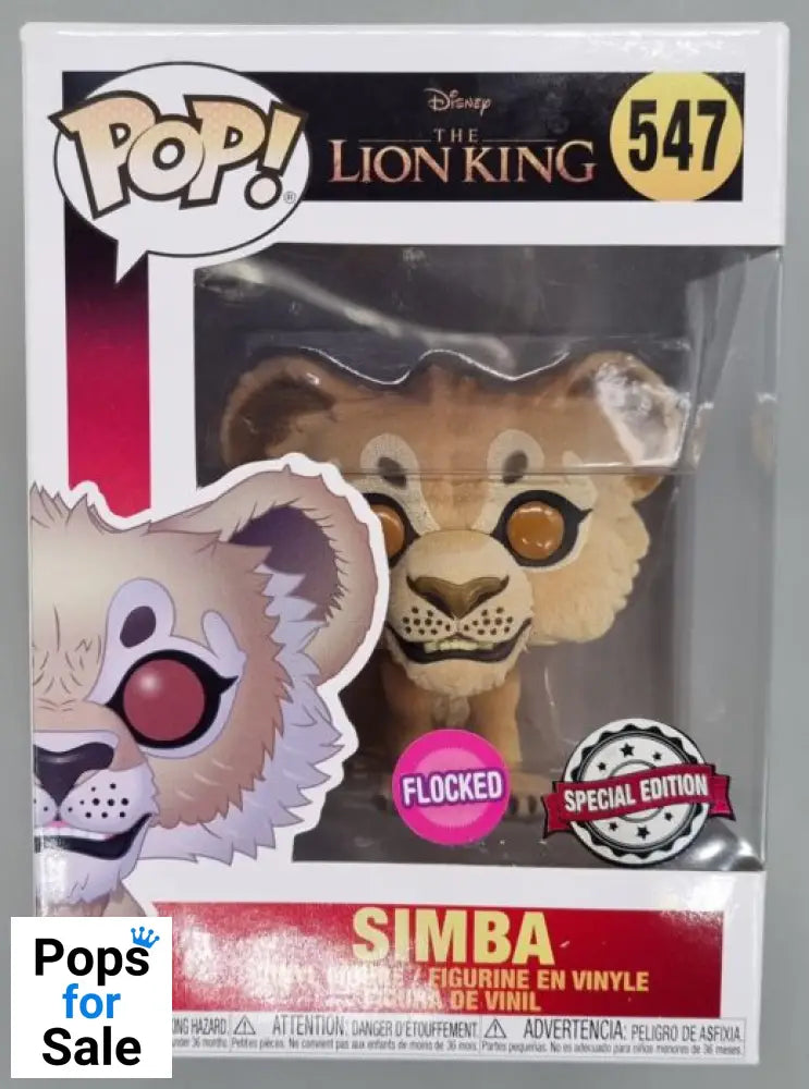 #547 Simba - Flocked - Disney The Lion King Funko POP