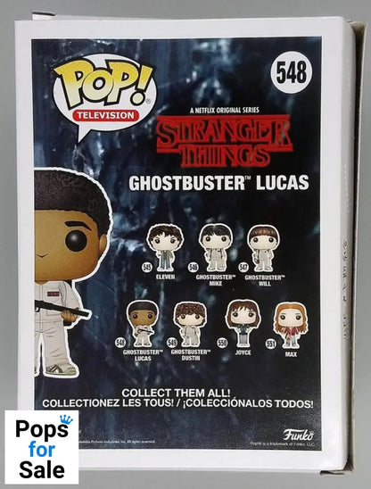 #548 Ghostbuster Lucas - Stranger Things - Box Damaged Funko POP