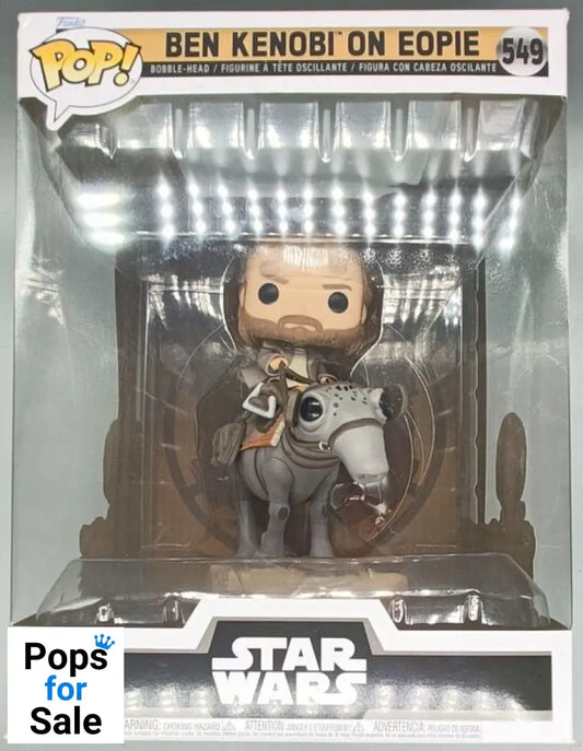 #549 Ben Kenobi on Eopie - Deluxe  Star Wars  - Box Damaged Funko POP