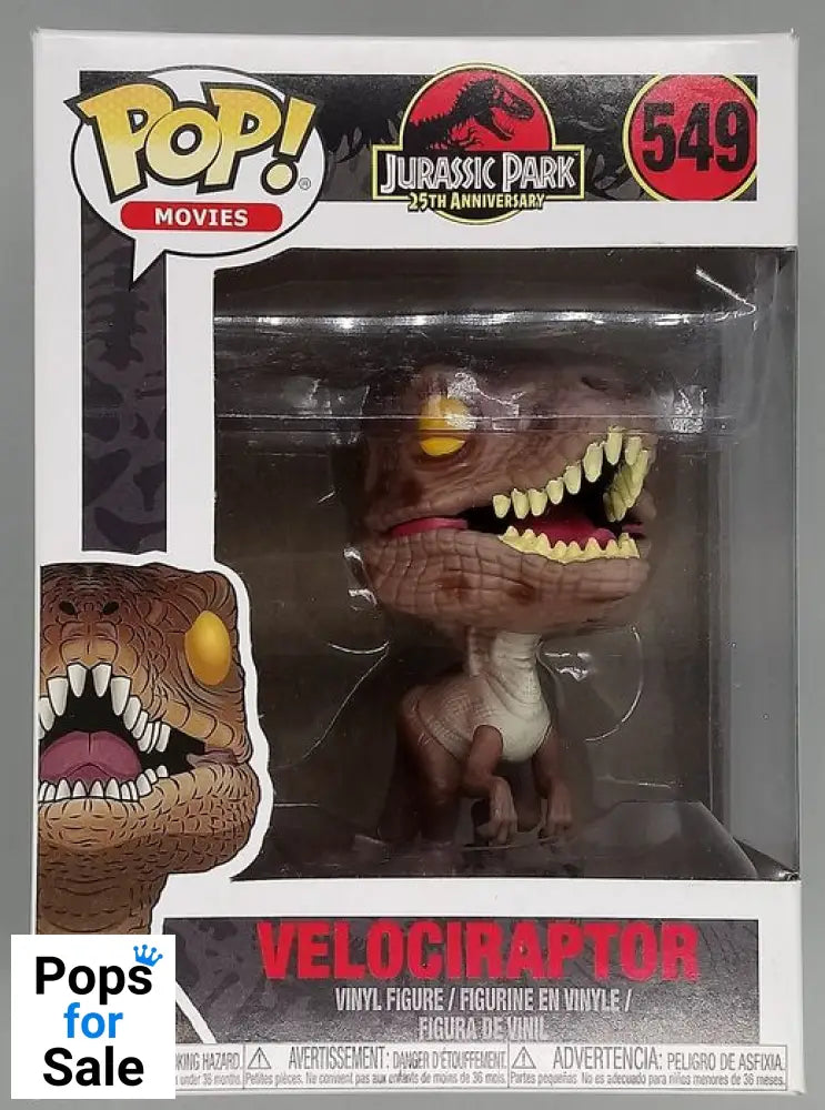 549 Velociraptor - Jurassic Park - Box Damaged Funko POP