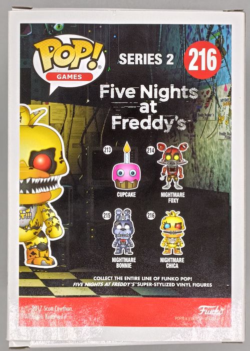 216 Nightmare Chica - Five Nights at Freddys FNAF - Box Damaged Funko POP