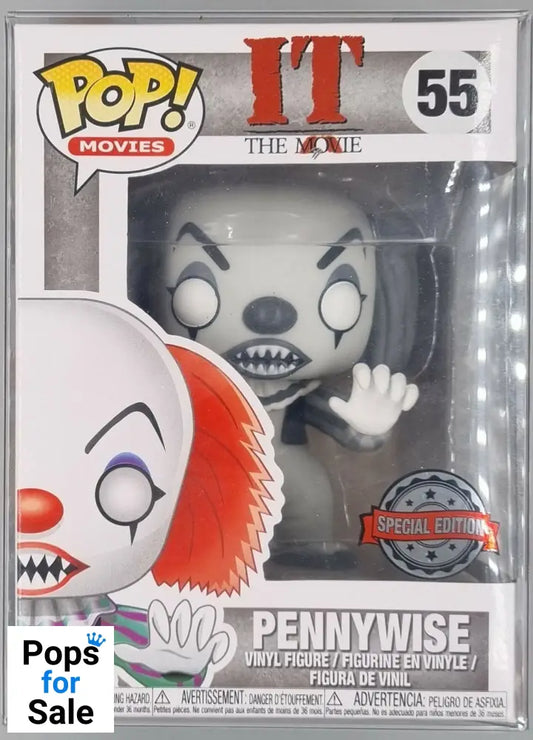 55 Pennywise - B&W - Horror - IT Funko POP