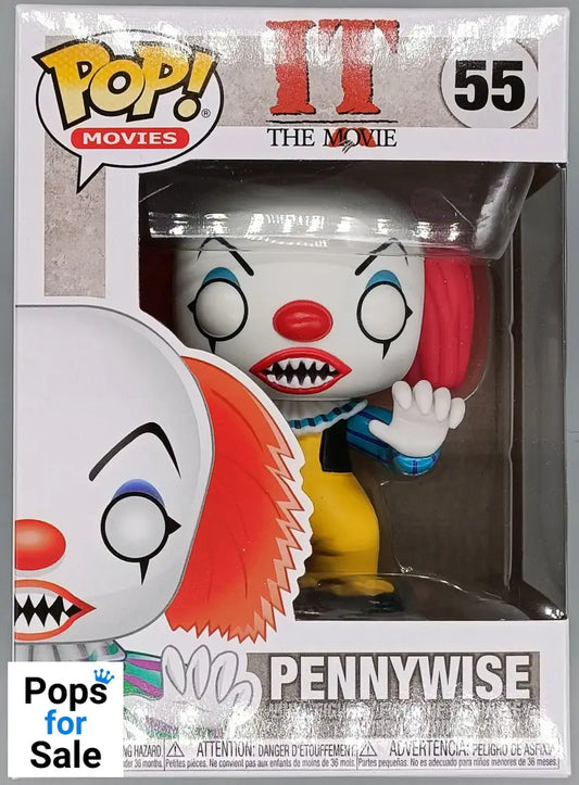 #55 Pennywise - Horror - IT The Movie - Brand New Funko POP in Protector