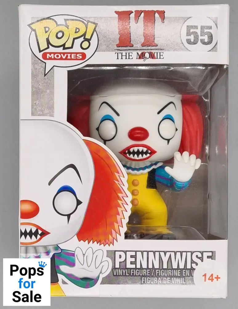 #55 Pennywise - Horror - IT The Movie - Brand New Funko POP in Protector