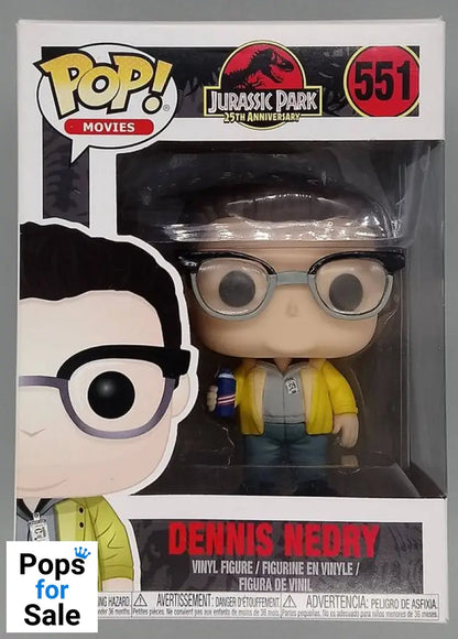 #551 Dennis Nedry - Jurassic Park 25th Anniversa- Box Damaged Funko POP