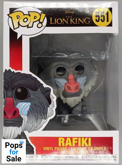 #551 Rafiki - Disney The Lion King (Live Action) Box Damaged Funko POP