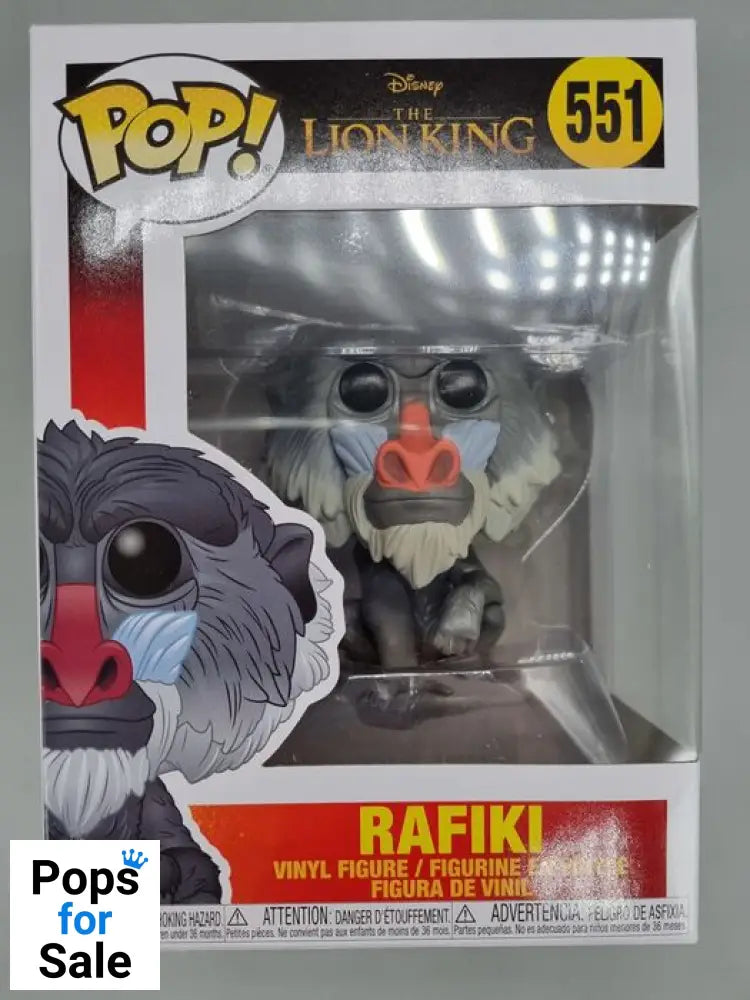 #551 Rafiki - Disney The Lion King (Live Action) - Brand New Funko POP in Protector