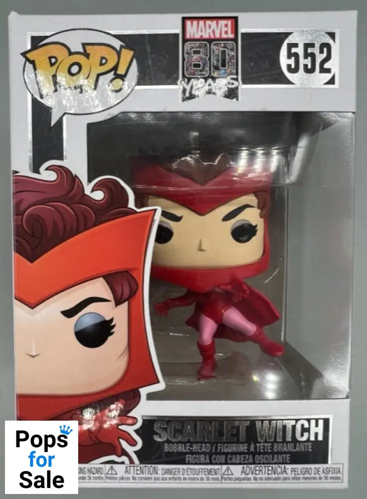 552 Scarlet Witch (First Appearance) Marvel 80 Years Funko POP - Box Damaged