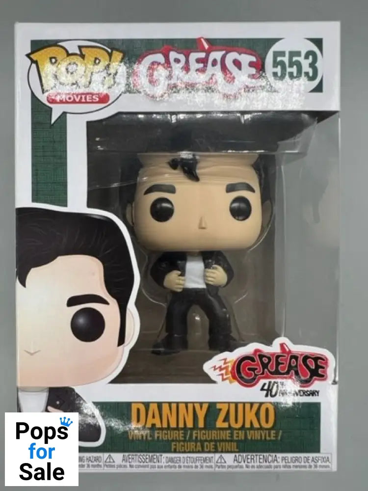 #553 Danny Zuko - Grease 40th Anniversary - Box Damaged Funko POP