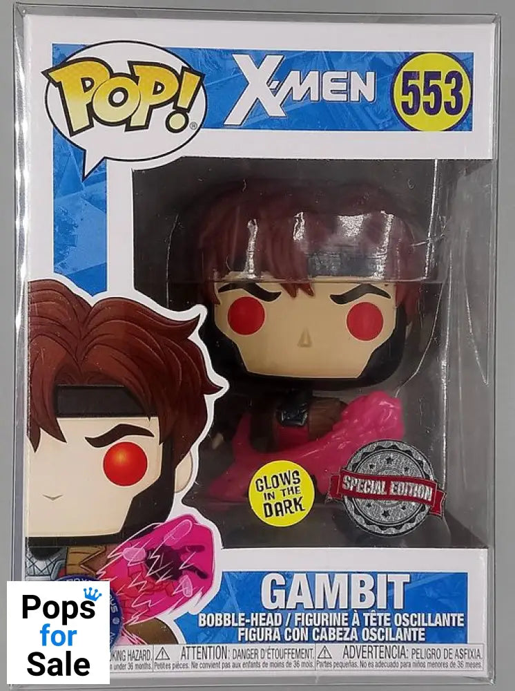 553 Gambit - Glow - Marvel X-Men Funko POP