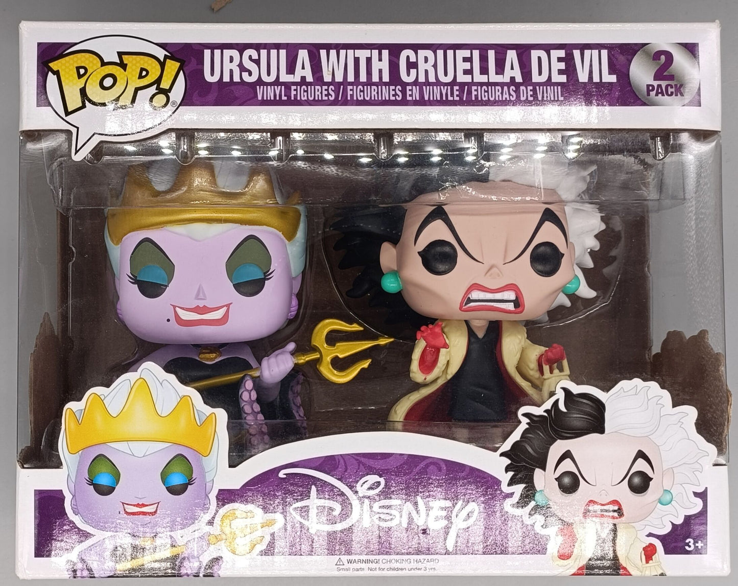 [2 Pack] Ursula with Cruella De Vil - Disney Funko POP