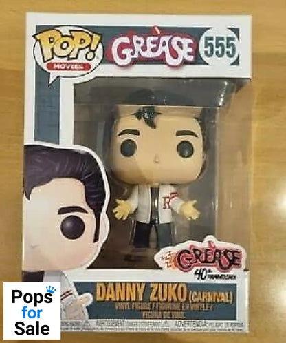 555 Danny Zuko (Carnival) - Grease 40th Anniversary Funko POP - Box Damaged