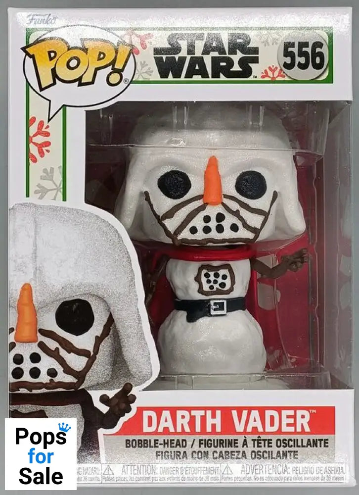 #556 Darth Vader (Snowman) Star Wars - Holidays - Brand New Funko POP in Protector