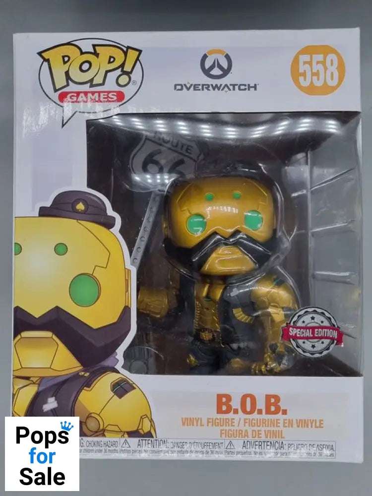 #558 B.O.B. (Gold) - 6 Inch - Overwatch Funko POP