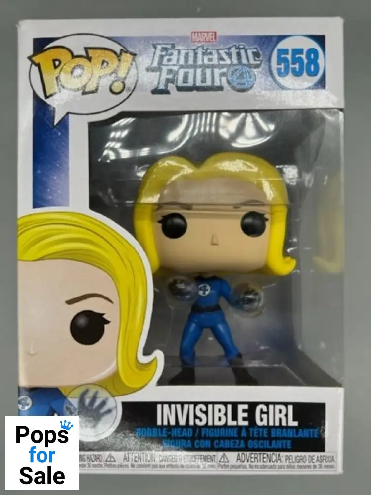 558 Invisible Girl - Marvel Fantastic Four - Box Damaged Funko POP