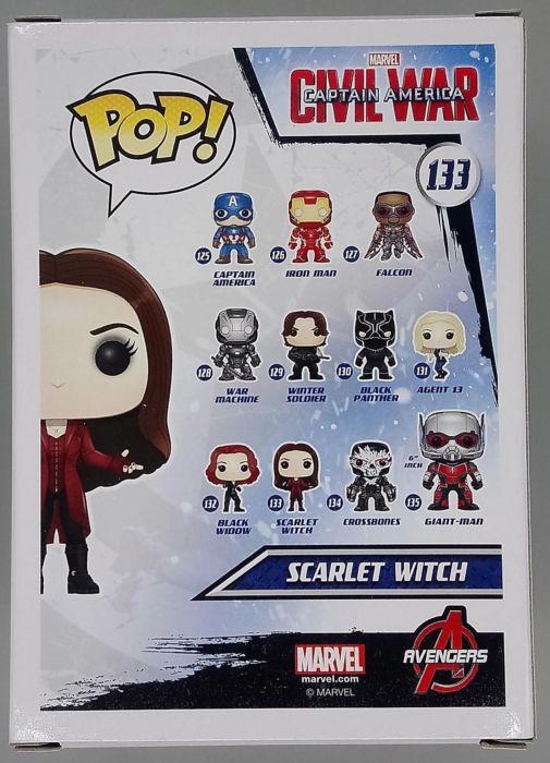 133 Scarlet Witch - Marvel Captain America Civil War Funko POP