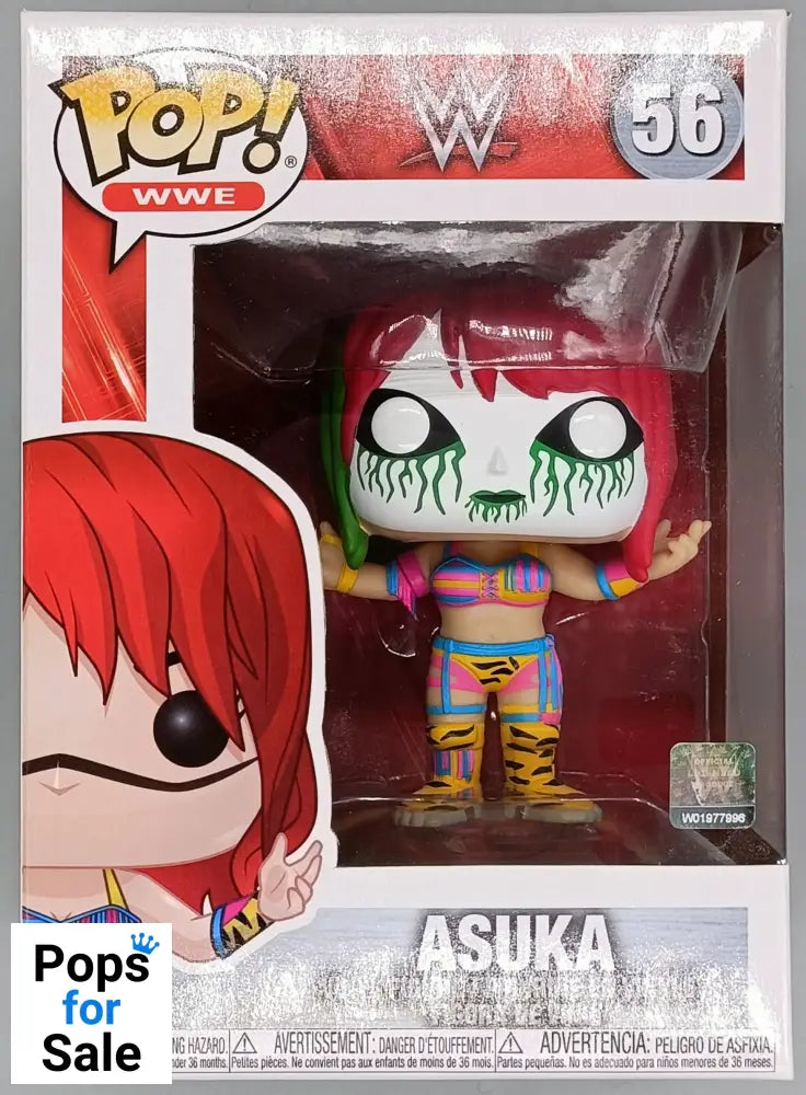 56 Asuka with Mask (Green) - WWE Funko POP