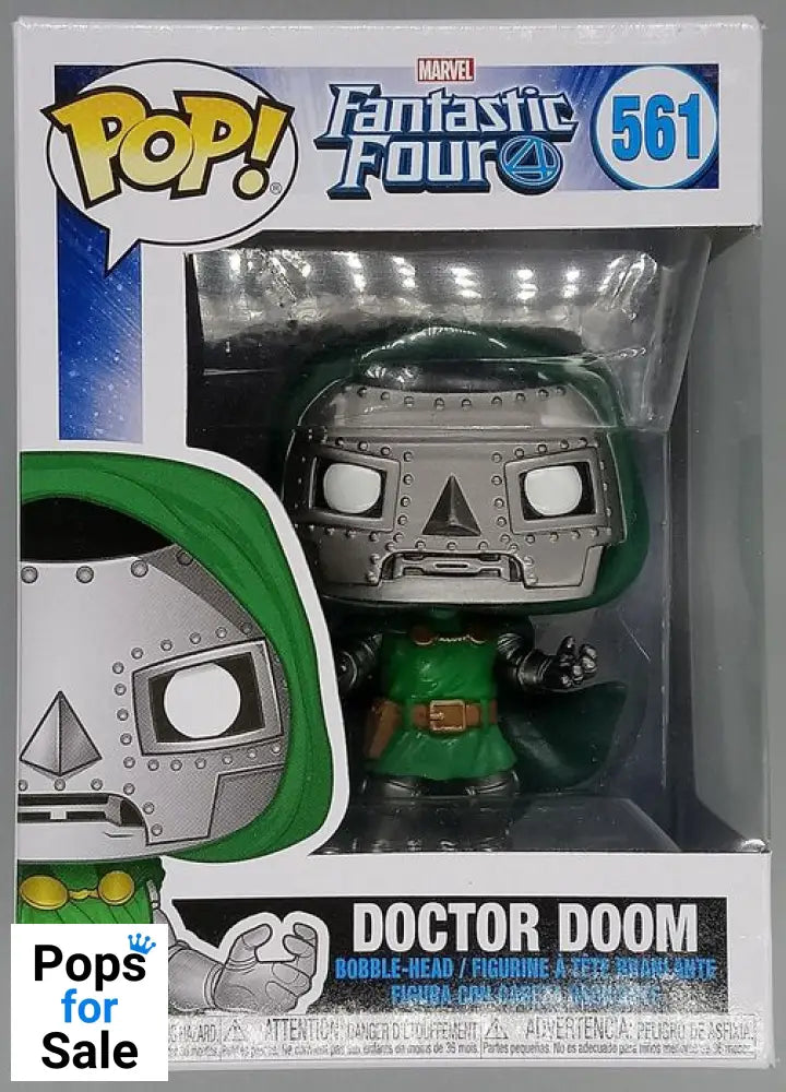 #561 Doctor Doom - Marvel Fantastic Four - Box Damaged Funko POP