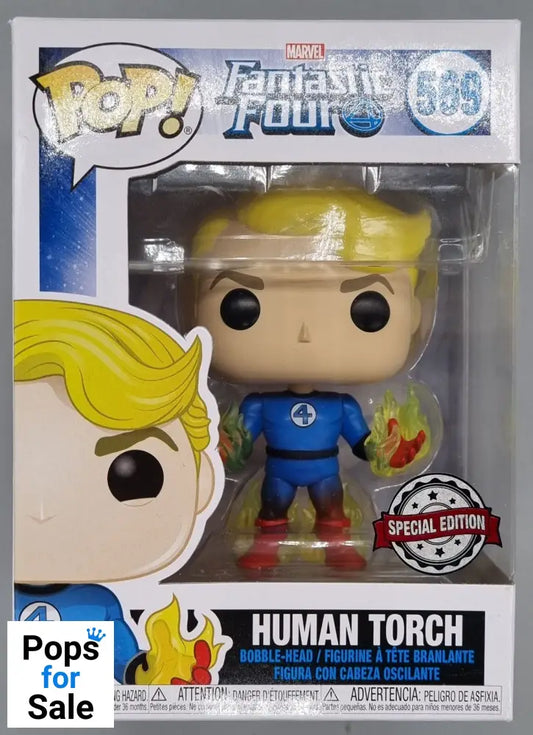 #569 Human Torch (w/ Flames) - Marvel Fantastic Four Funko POP