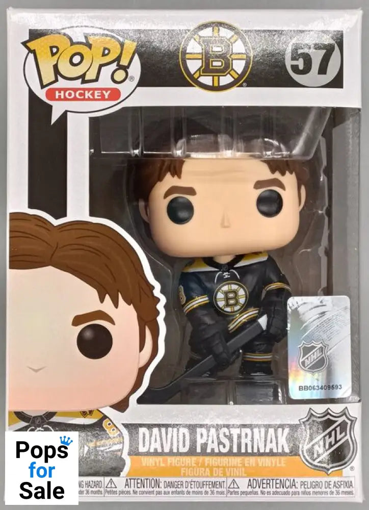 #57 David Pastrnak - NHL Hockey Boston Bruins Funko POP