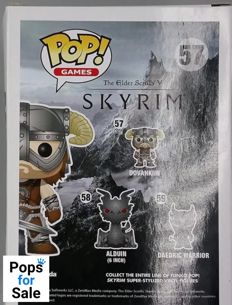57 Dovahkiin - The Elder Scrolls Skyrim - Funko POP - Box Damaged