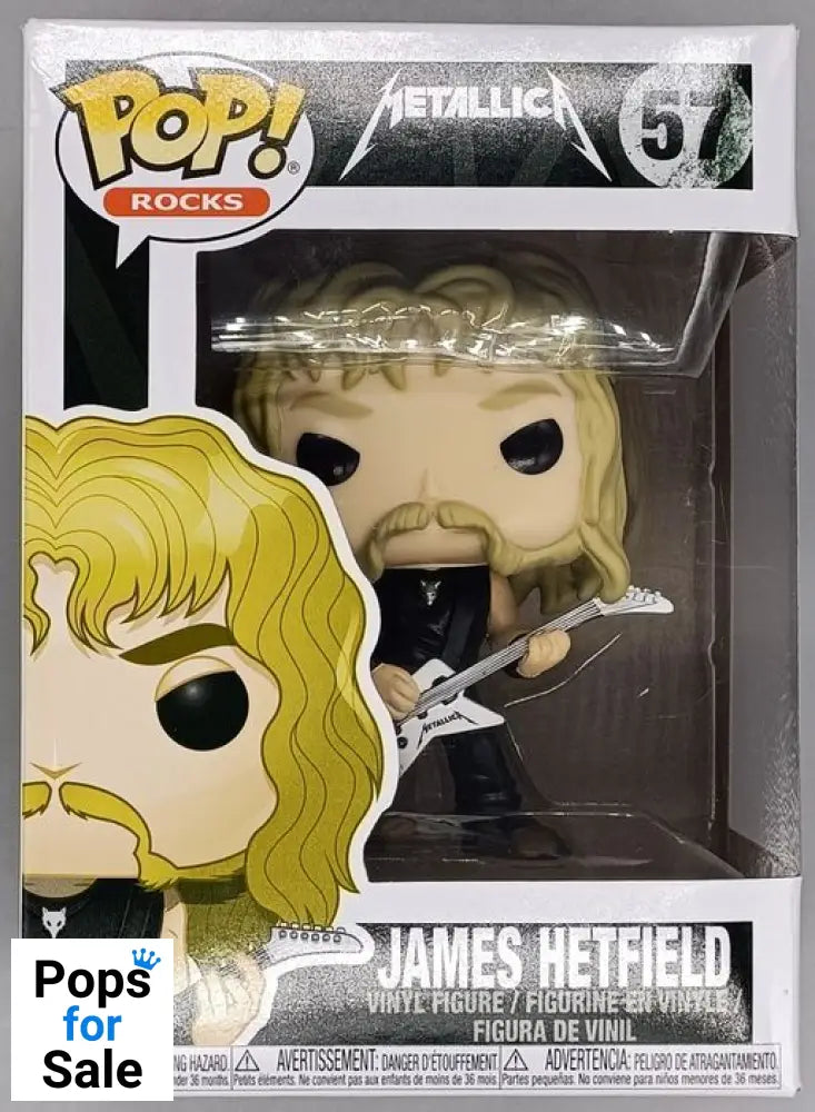 #57 James Hetfield - Metallica - Box Damaged Funko POP